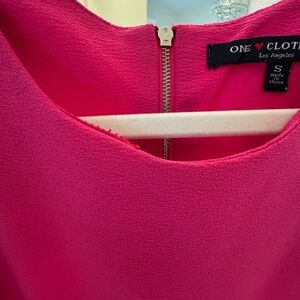 Vibrant Pink Dress with Zipper